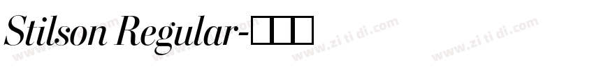 Stilson Regular字体转换 Stilson Regular字体转换